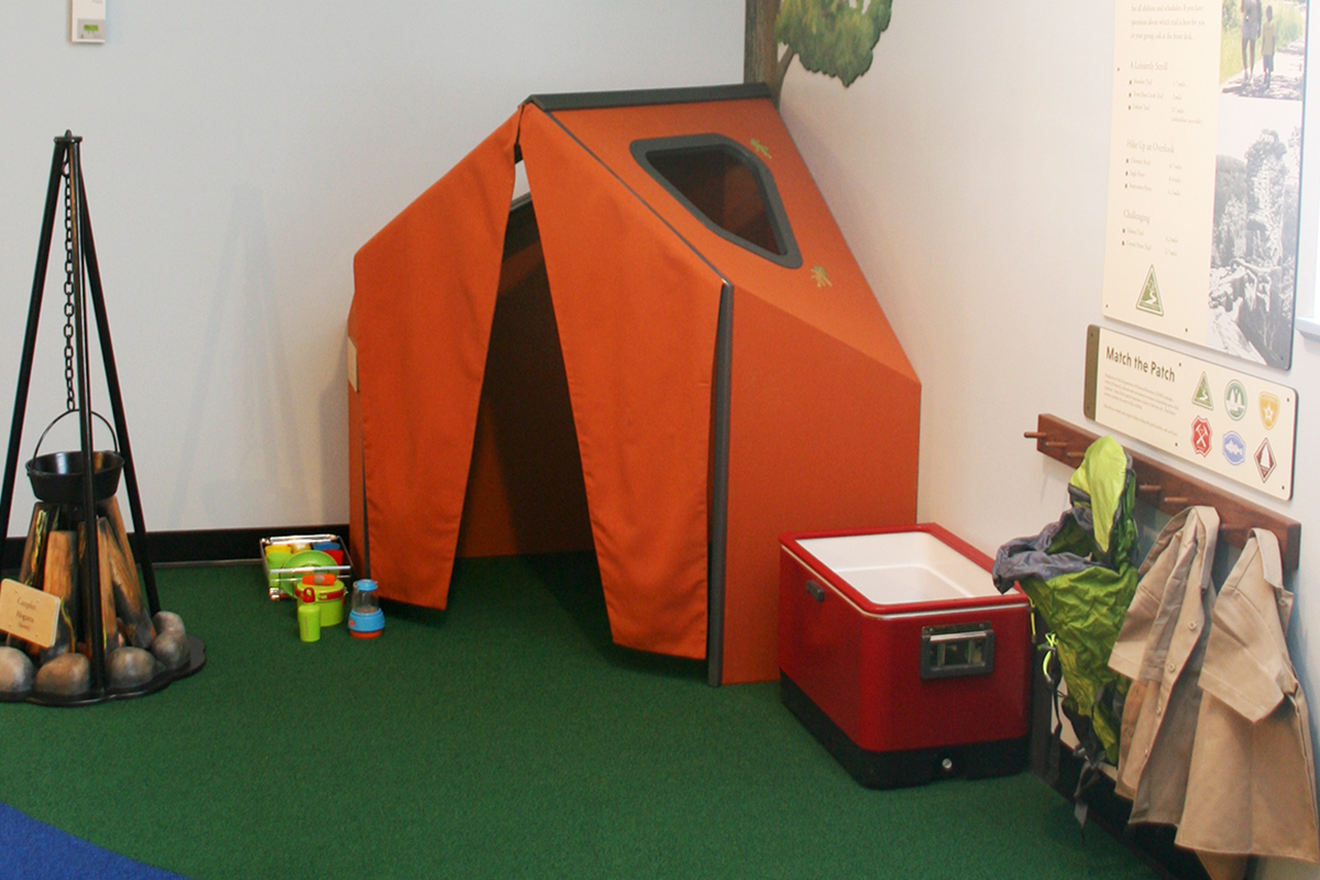children's play camping area
